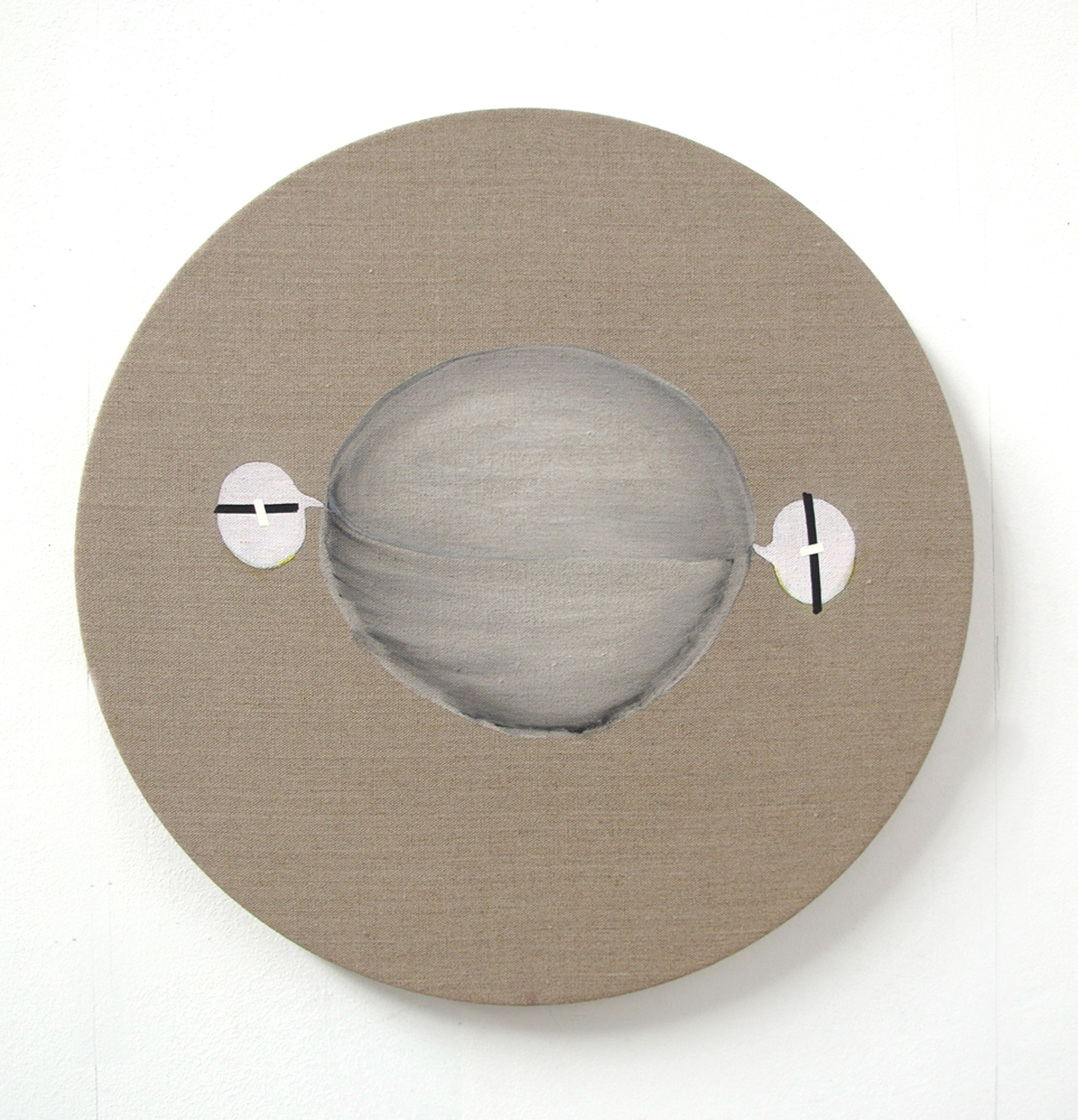 Burbuja Burbuja, 2012, mixed media on canvas, 60 cm. diameter